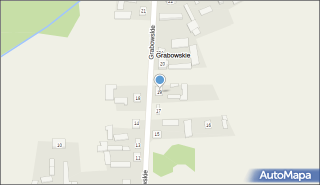 Grabowskie, Grabowskie, 19, mapa Grabowskie