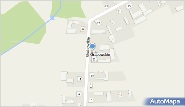 Grabowskie, Grabowskie, 20A, mapa Grabowskie