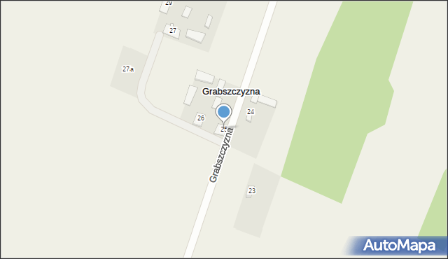 Grabszczyzna, Grabszczyzna, 25, mapa Grabszczyzna