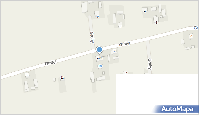 Graby, Graby, 10A, mapa Graby