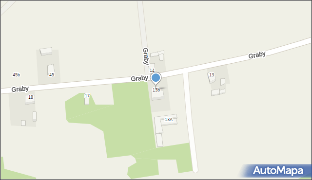 Graby, Graby, 13b, mapa Graby