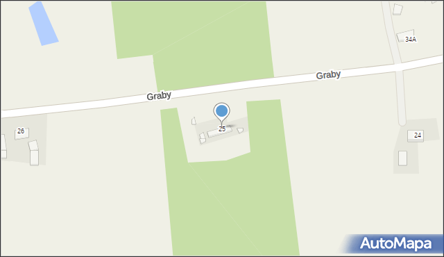 Graby, Graby, 25, mapa Graby