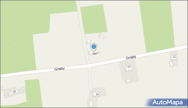 Graby, Graby, 34A, mapa Graby