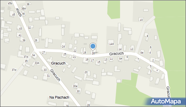 Gracuch, Gracuch, 16, mapa Gracuch