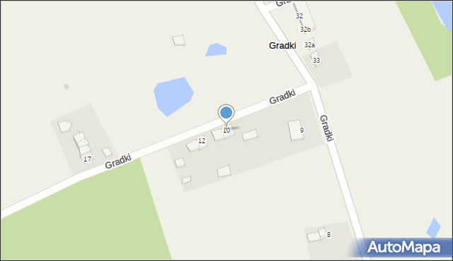 Gradki, Gradki, 10, mapa Gradki