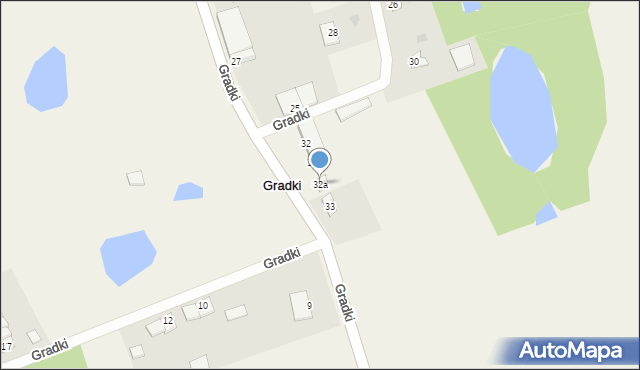 Gradki, Gradki, 32a, mapa Gradki