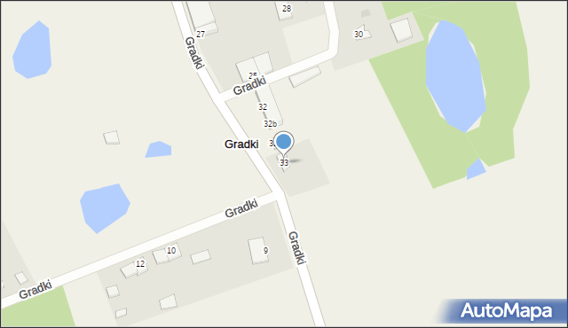 Gradki, Gradki, 33, mapa Gradki