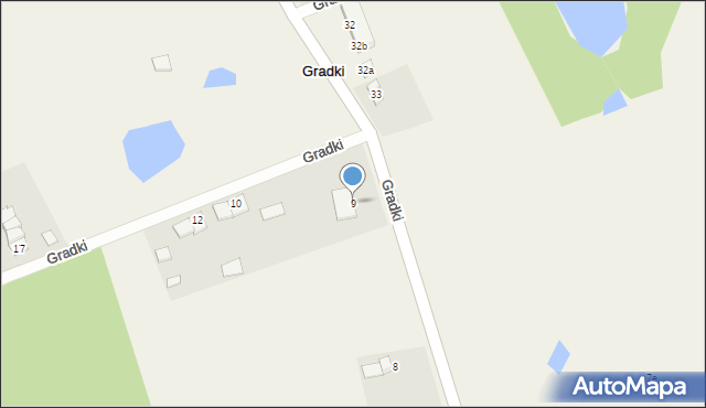 Gradki, Gradki, 9, mapa Gradki