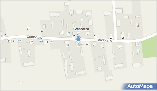 Gradoczno, Gradoczno, 20, mapa Gradoczno