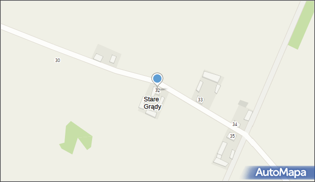 Grądy, Grądy, 32, mapa Grądy