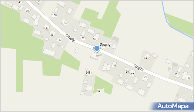 Grądy, Grądy, 29, mapa Grądy