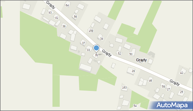 Grądy, Grądy, 31, mapa Grądy