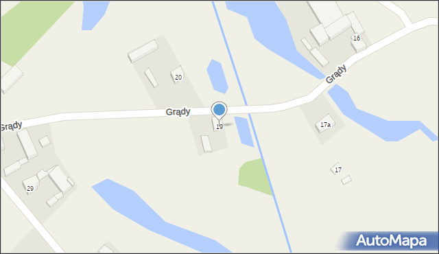 Grądy, Grądy, 19, mapa Grądy