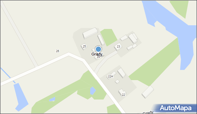 Grądy, Grądy, 24, mapa Grądy