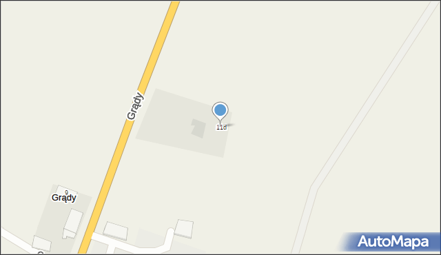 Grądy Podmiejskie, Grądy Podmiejskie, 11d, mapa Grądy Podmiejskie