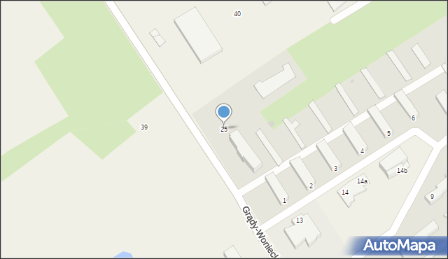 Grądy-Woniecko, Grądy-Woniecko, 25, mapa Grądy-Woniecko