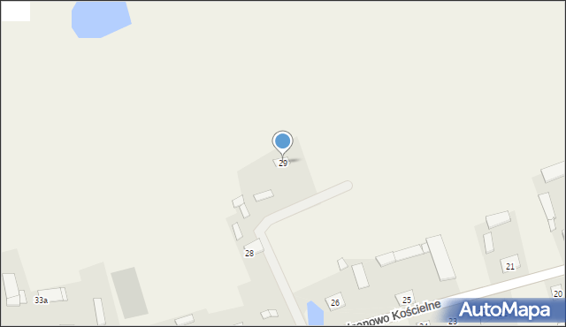 Gradzanowo Kościelne, Gradzanowo Kościelne, 29, mapa Gradzanowo Kościelne