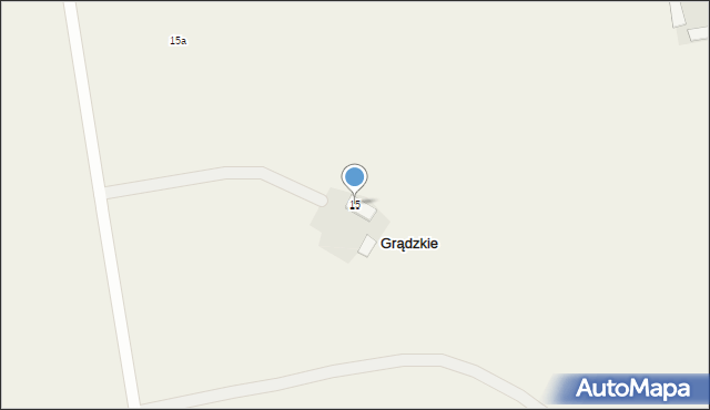 Grądzkie, Grądzkie, 15, mapa Grądzkie