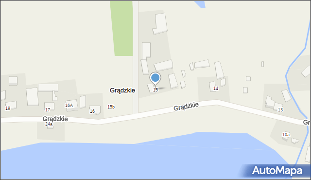 Grądzkie, Grądzkie, 15, mapa Grądzkie