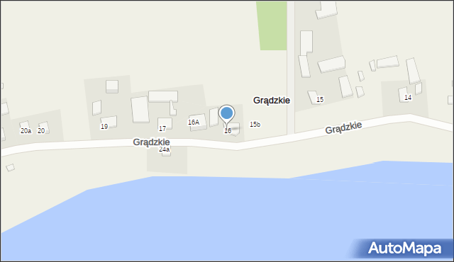 Grądzkie, Grądzkie, 16, mapa Grądzkie