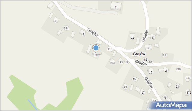 Grajów, Grajów, 10, mapa Grajów