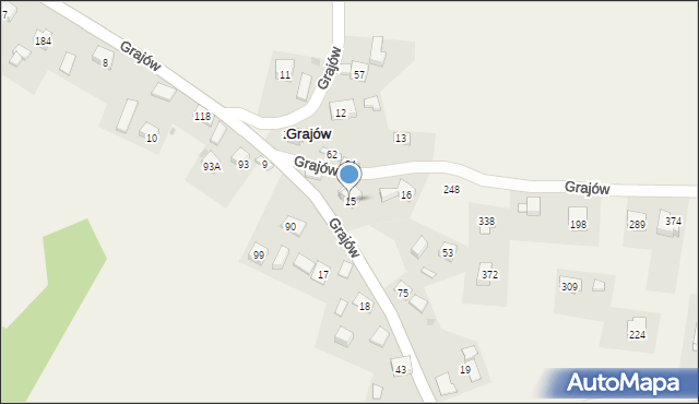 Grajów, Grajów, 15, mapa Grajów