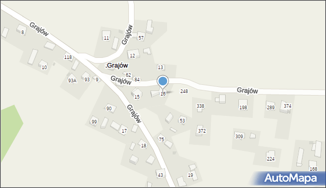 Grajów, Grajów, 16, mapa Grajów