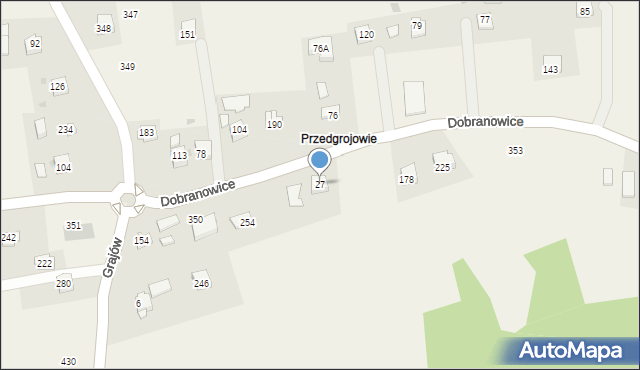 Grajów, Grajów, 27, mapa Grajów