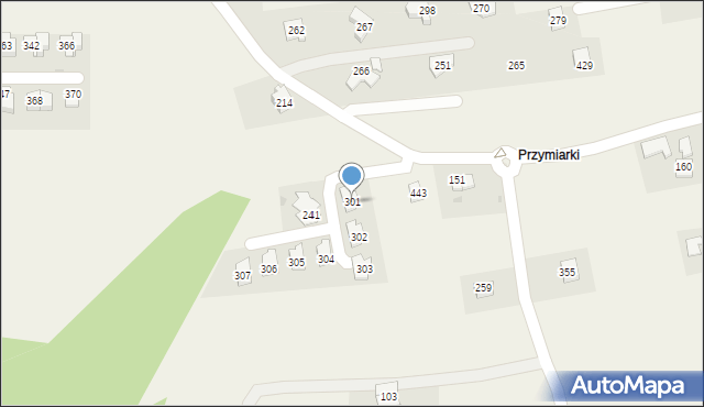 Grajów, Grajów, 301, mapa Grajów