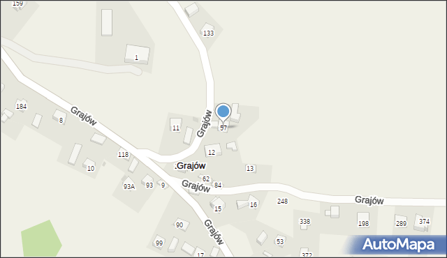 Grajów, Grajów, 57, mapa Grajów