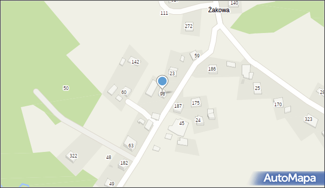 Grajów, Grajów, 98, mapa Grajów