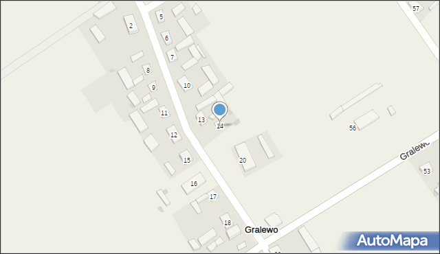 Gralewo, Gralewo, 14, mapa Gralewo