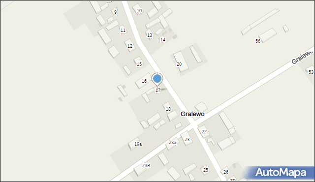 Gralewo, Gralewo, 17, mapa Gralewo