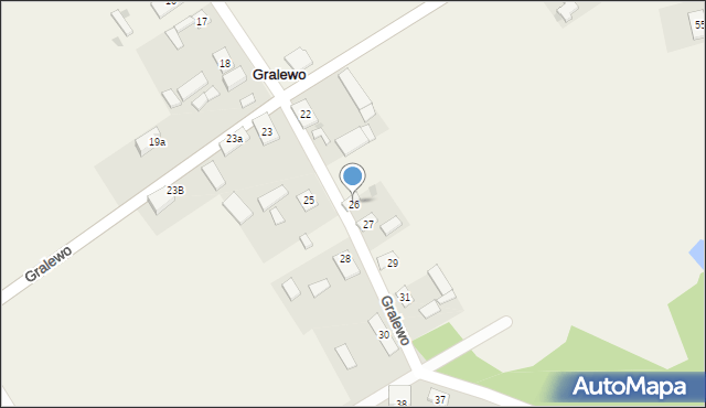 Gralewo, Gralewo, 26, mapa Gralewo