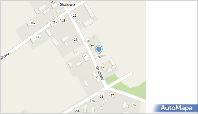 Gralewo, Gralewo, 29, mapa Gralewo