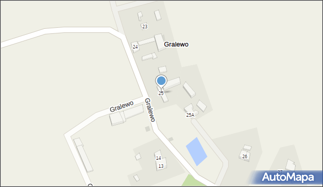 Gralewo, Gralewo, 25, mapa Gralewo