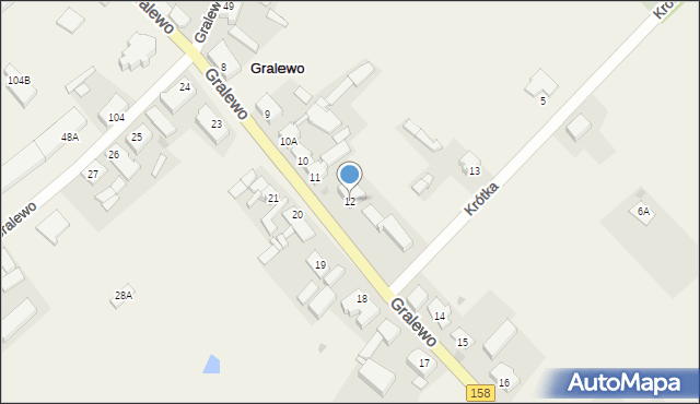 Gralewo, Gralewo, 12, mapa Gralewo