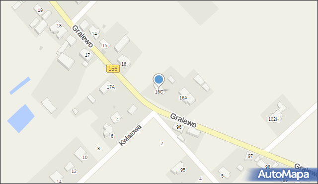 Gralewo, Gralewo, 16C, mapa Gralewo