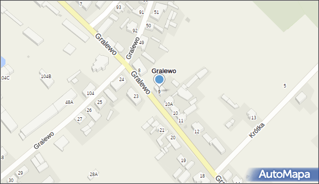 Gralewo, Gralewo, 9, mapa Gralewo