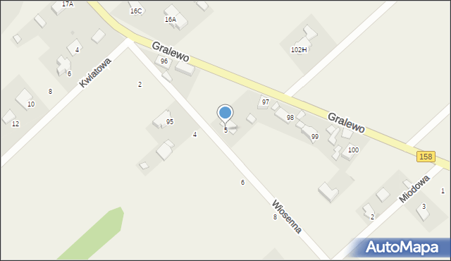 Gralewo, Gralewo, 97A, mapa Gralewo
