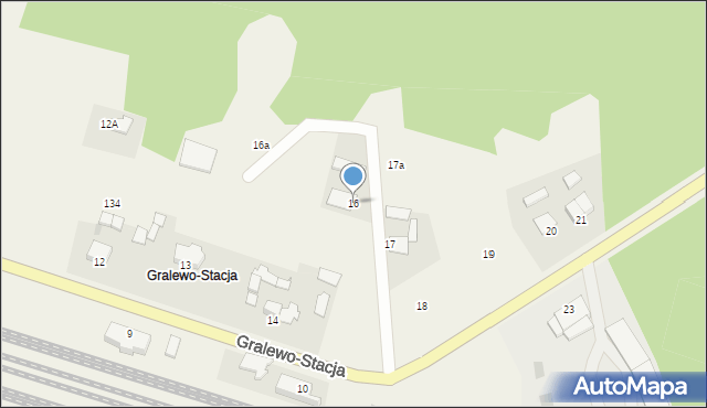 Gralewo-Stacja, Gralewo-Stacja, 16, mapa Gralewo-Stacja