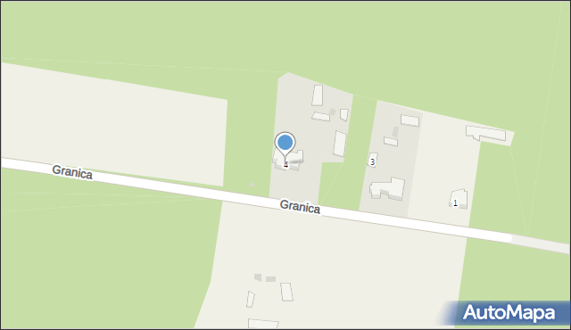 Granica, Granica, 4, mapa Granica