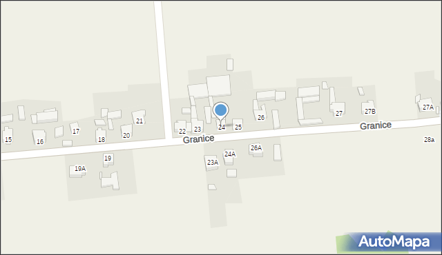 Granice, Granice, 24, mapa Granice