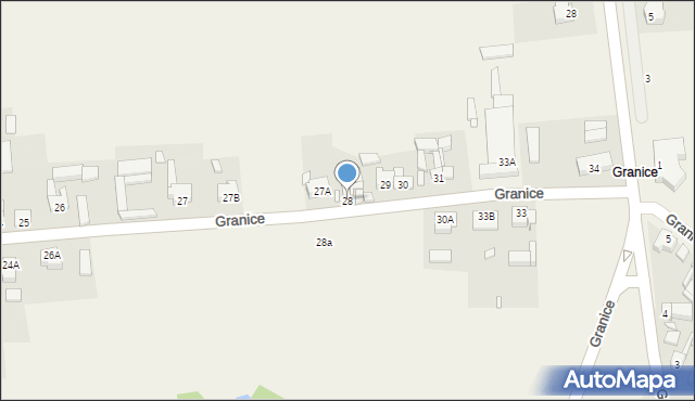 Granice, Granice, 28, mapa Granice