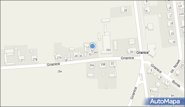 Granice, Granice, 32, mapa Granice