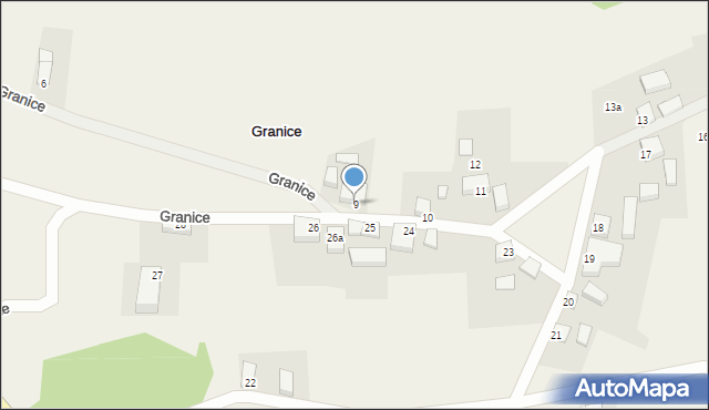 Granice, Granice, 9, mapa Granice