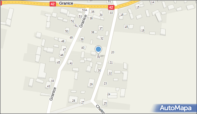 Granice, Granice, 31, mapa Granice