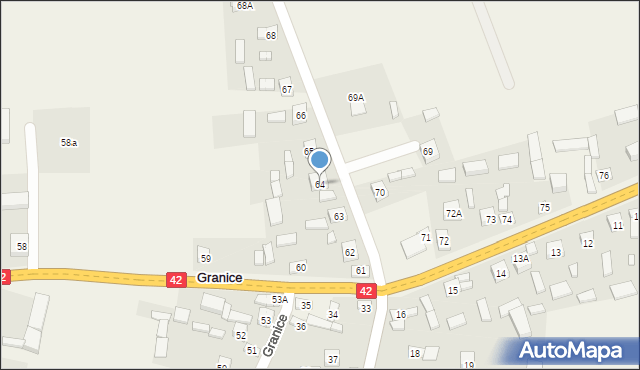 Granice, Granice, 64, mapa Granice