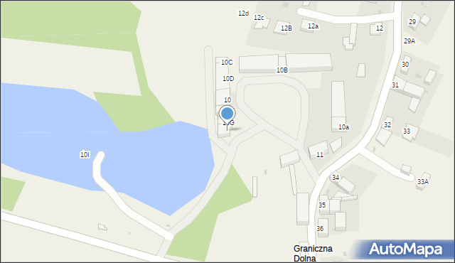 Graniczna, Graniczna, 10H, mapa Graniczna