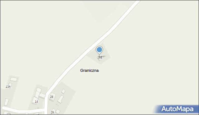 Graniczna, Graniczna, 28E, mapa Graniczna